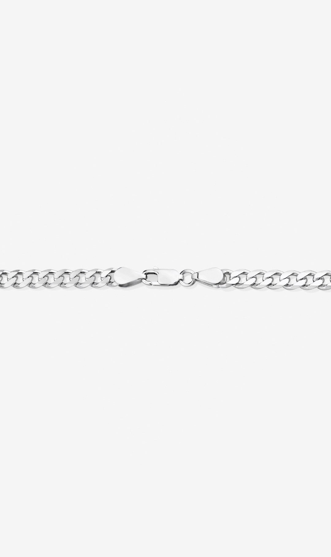 55cm (22") 5.5mm Width Curb Chain in Sterling Silver